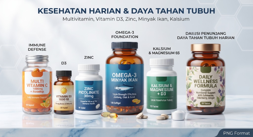 Vitamin dan Suplemen Daya Tahan Tubuh Apotek Nadi Sehat Bekasi